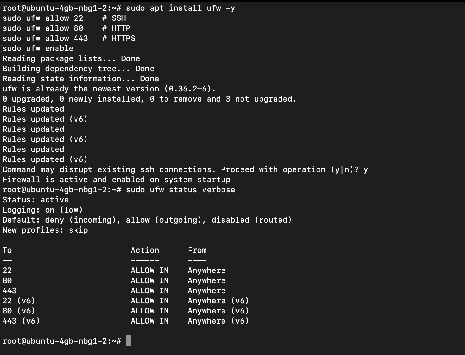 UFW Firewall